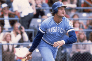 George Brett at the plate
