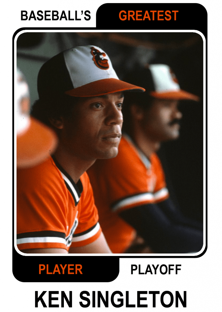 Ken-Singleton-Card Baseballs Greatest Player Playoff