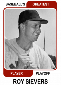 Roy-Sievers-Card Baseballs Greatest Player Playoff