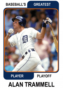 Alan-Trammell-Card Baseballs Greatest Player Playoff