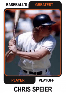 Chris-Speier-Card Baseballs Greatest Player Playoff