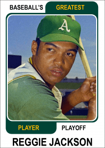 Reggie-Jackson-Card Baseballs Greatest Player Playoff