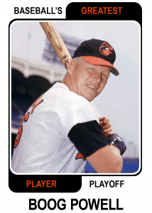 Boog-Powell-Card Baseballs Greatest Player Playoff