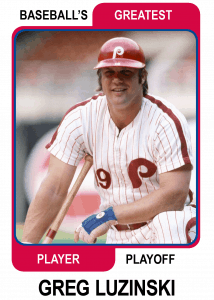 Greg-Luzinski-Card Baseballs Greatest Player Playoff