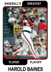 Harold-Baines-Card Baseballs Greatest Player Playoff