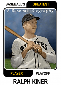 Ralph-Kiner-Card Baseballs Greatest Player Playoff