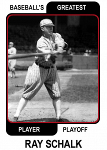 Ray-Schalk-Card Baseballs Greatest Player Playoff