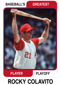 Rocky-Colavito-Card Baseballs Greatest Player Playoff
