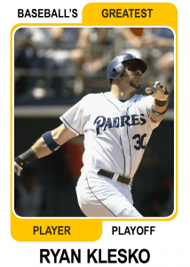 Ryan-Klesko-Card Baseballs Greatest Player Playoff