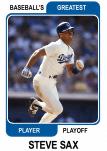 Steve-Sax-Card Baseballs Greatest Player Playoff
