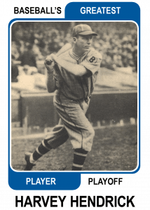 Harvey-Hendrick-Card Baseballs Greatest Player Playoff
