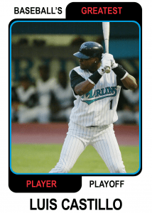 Luis-Castillo-Card Baseballs Greatest Player Playoff
