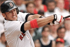 Nomar-Garciaparra-swing Baseballs Greatest Player Playoff