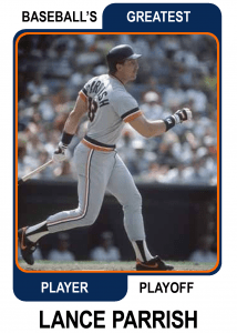 Lance-Parrish-Card Baseballs Greatest Player Playoff Card