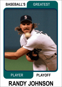 Randy-Johnson-Card Baseballs Greatest Player Playoff