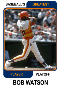 Bob-Watson-Card Baseballs Greatest Player Playoff