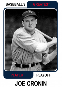 Joe-Cronin-Card Baseballs Greatest Player Playoff Card