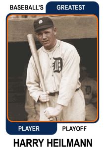 Harry-Heilmann-Card Baseballs Greatest Player Playoff Card