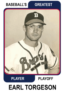 Earl-Torgeson-Card Baseballs Greatest Player Playoff Card