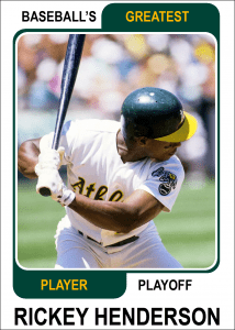 Rickey-Henderson-Card Baseballs Greatest Player Playoff Card