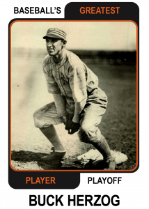 Buck-Herzog-Card Baseballs Greatest Player Playoff