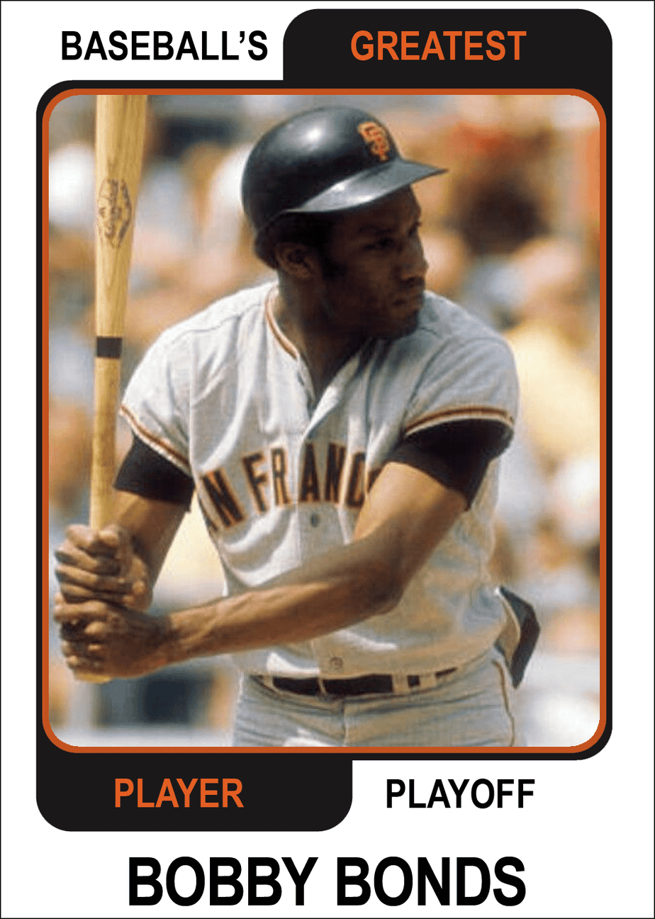 Bobby-Bonds-Card Baseballs Greatest Player Playoff